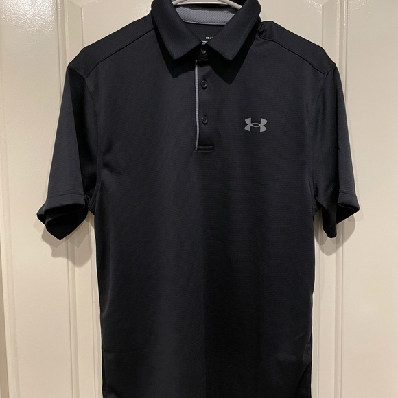 Brand New Men’s Under Armour Tech Polo, size Small, Black, NWT